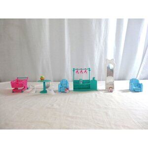 Shopkins Shopville Super Mall Shoppies Figures Acces Furniture and 4 Rare shopki